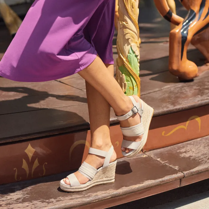 Toms Espadrilles Madelyn Braided Wedge Sandal Grey 8211 Women Toms Espadrilles Madelyn Braided Wedge Sandal Grey 8211 Women