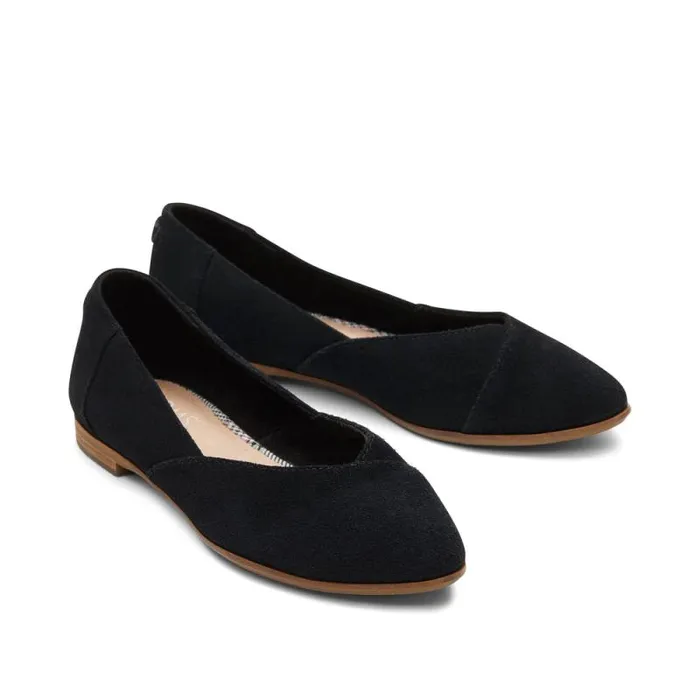 Toms Flats and Loafers Jutti Neat Flat Black Suede 8211 Women Toms Flats and Loafers Jutti Neat Flat Black Suede 8211 Women