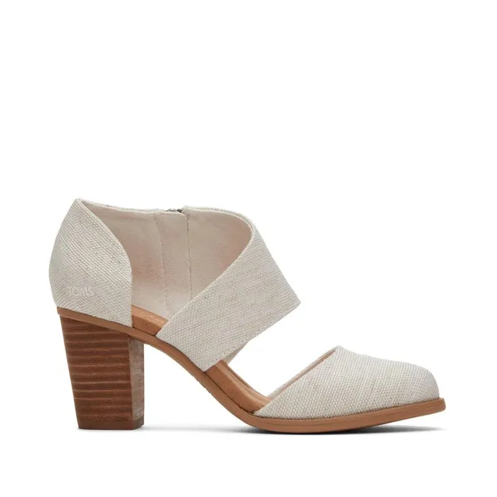 Toms Heels and Wedges Milan Closed Toe Heel Natural 8211 Women