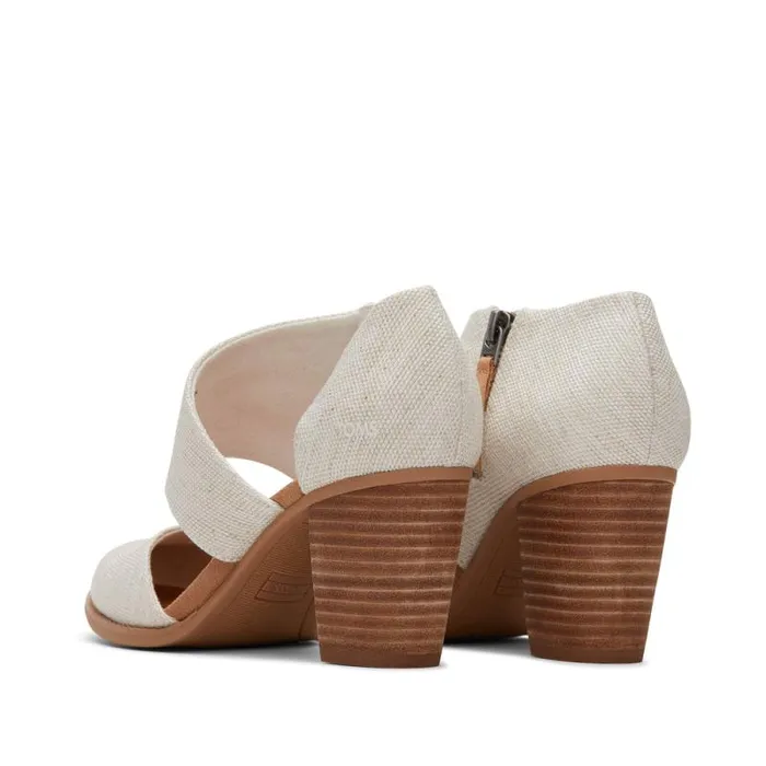 Toms Heels and Wedges Milan Closed Toe Heel Natural 8211 Women