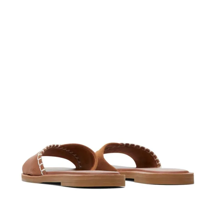 Toms Mules and Slides Shea Slide Sandal Tan Leather 8211 Women