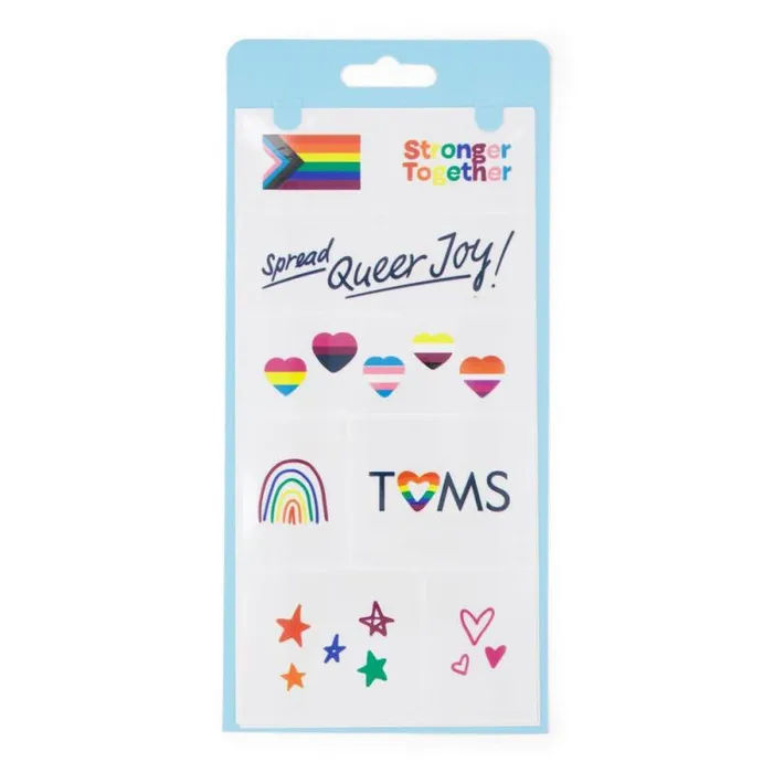 Toms Shoe Tattoos TOMS Shoe Tattoos 2 Pack Pride Rainbow 8211 Gear Toms Shoe Tattoos TOMS Shoe Tattoos 2 Pack Pride Rainbow 8211 Gear