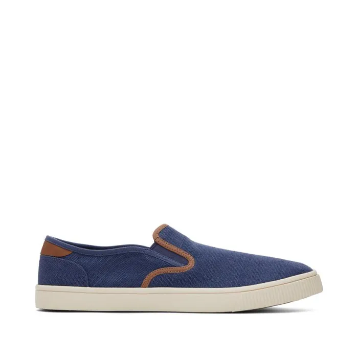 Toms Slip Ons Baja Slip On Sneaker Blue Synthetic Trim 8211 Men