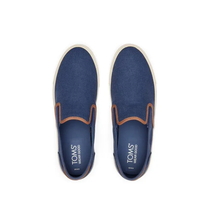 Toms Slip Ons Baja Slip On Sneaker Blue Synthetic Trim 8211 Men Toms Slip Ons Baja Slip On Sneaker Blue Synthetic Trim 8211 Men