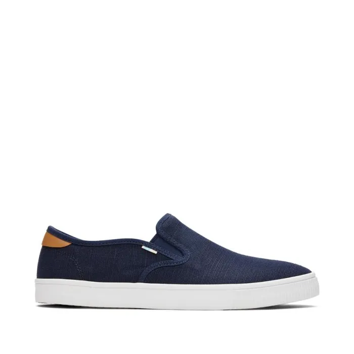 Toms Slip Ons Baja Slip On Sneaker Navy Heriitage Canvas 8211 Men