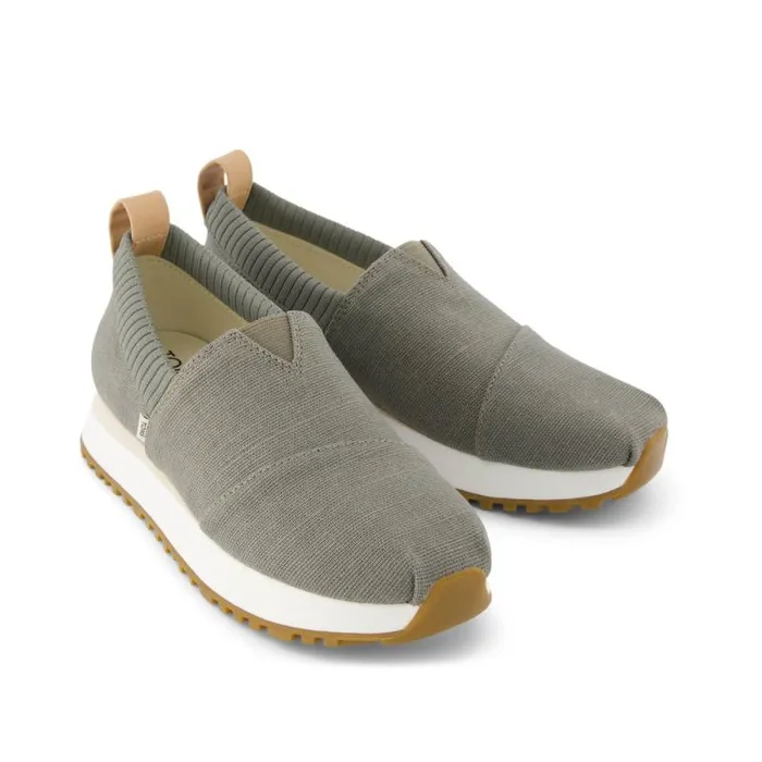 Toms Slip Ons Resident 20 Sneaker Vetiver Grey Heritage Canvas 8211 Women