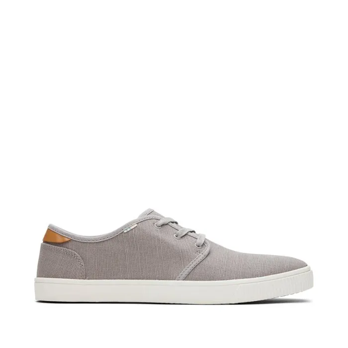 Toms Sneakers Carlo LaceUp Sneaker Grey Heritage Canvas 8211 Men