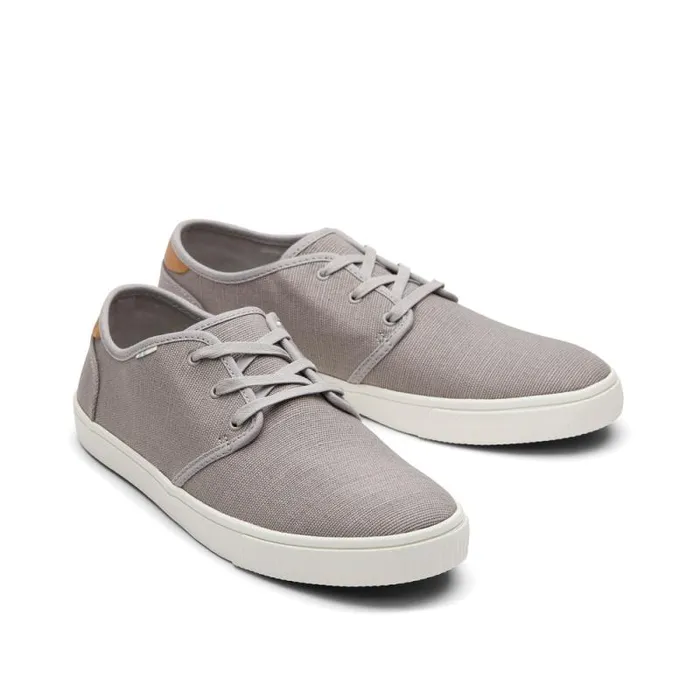Toms Sneakers Carlo LaceUp Sneaker Grey Heritage Canvas 8211 Men