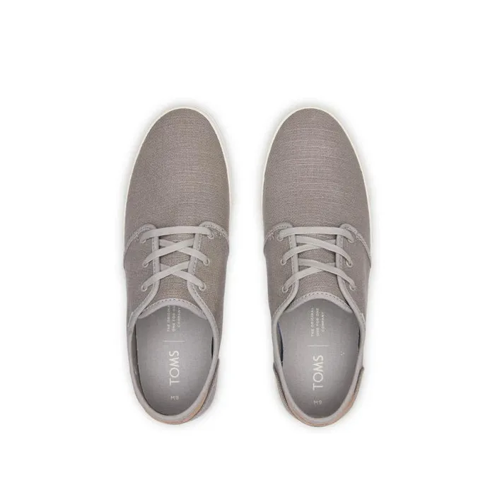 Toms Sneakers Carlo LaceUp Sneaker Grey Heritage Canvas 8211 Men