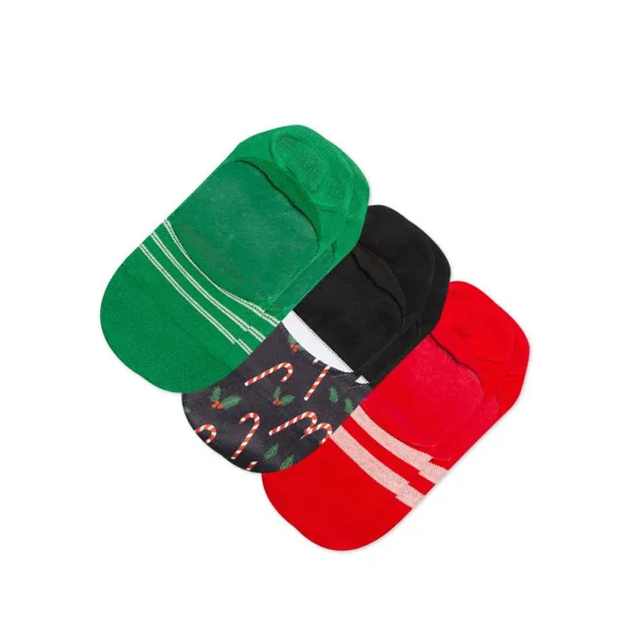 Toms Socks Classic No Show Socks 3 Pack Candy Cane Multi Holiday Print 8211 Gear