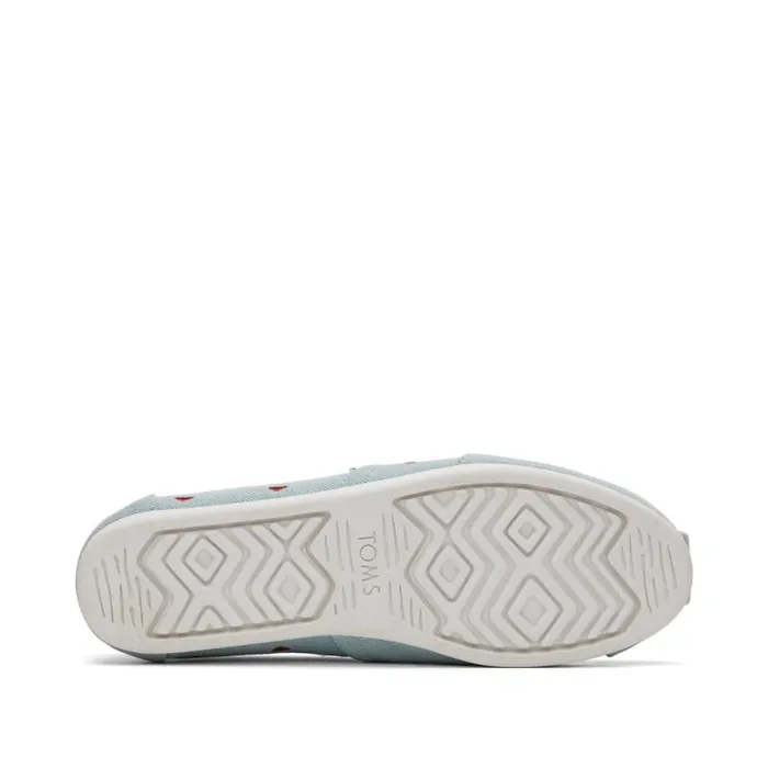 Toms TOMS Classics Alpargata Cloudbound Denim Embroidered Hearts 8211 Women