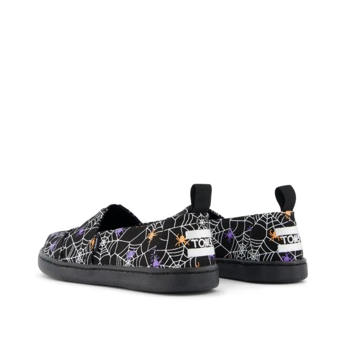 Toms TOMS Classics Alpargata Kids Shoe Black Glow In The Dark Spiders 8211 KidsWomen Toms TOMS Classics Alpargata Kids Shoe Black Glow In The Dark Spiders 8211 KidsWomen