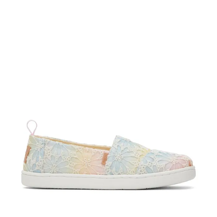 Toms TOMS Classics Alpargata Kids Shoe Floral Lace Ombre 8211 KidsWomen