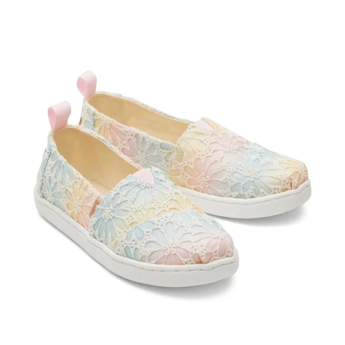 Toms TOMS Classics Alpargata Kids Shoe Floral Lace Ombre 8211 KidsWomen