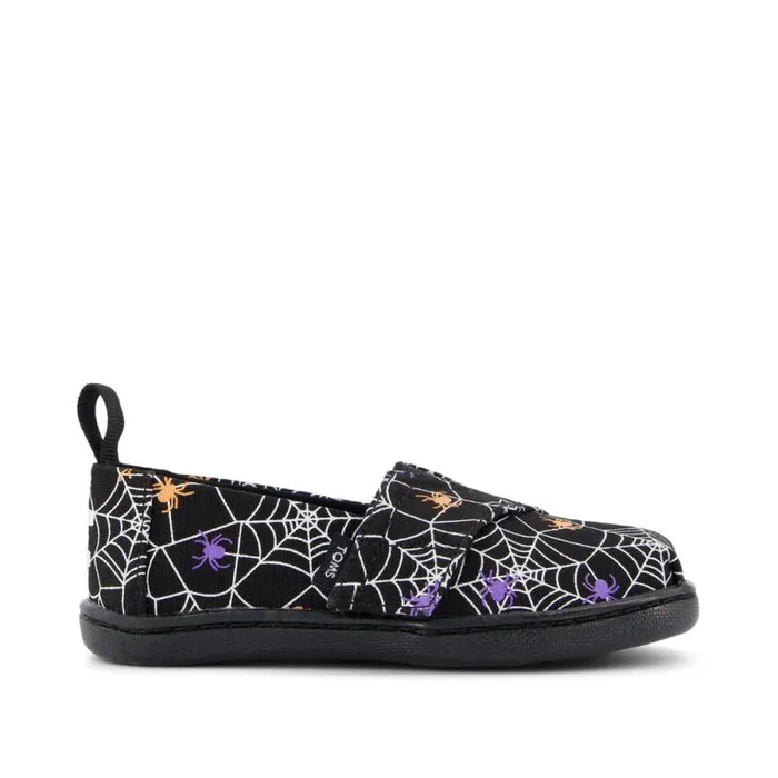 Toms TOMS Classics Alpargata Toddler Shoe Black Glow In The Dark Spiders 8211 KidsWomen Toms TOMS Classics Alpargata Toddler Shoe Black Glow In The Dark Spiders 8211 KidsWomen