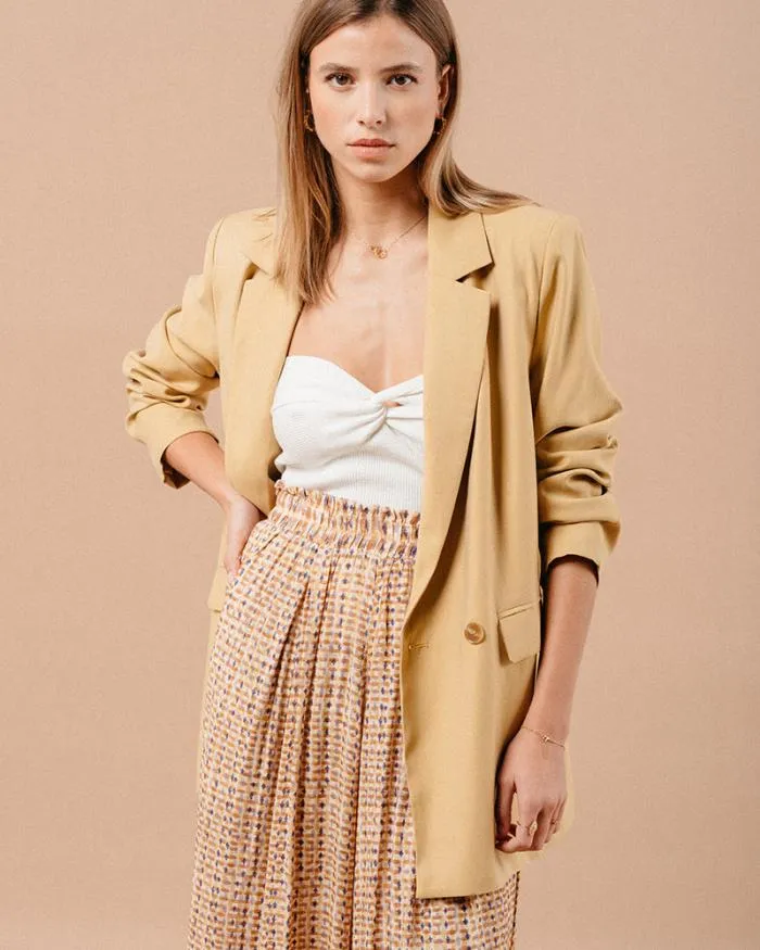 TOP BEIGE MACARONI Shop Grace and Mila Dressy Tops