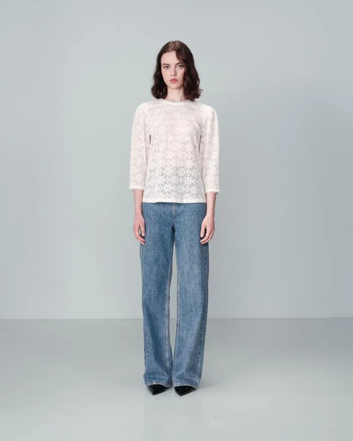 TOP ECRU NAVY Shop Grace and Mila 34 Sleeves Tshirts