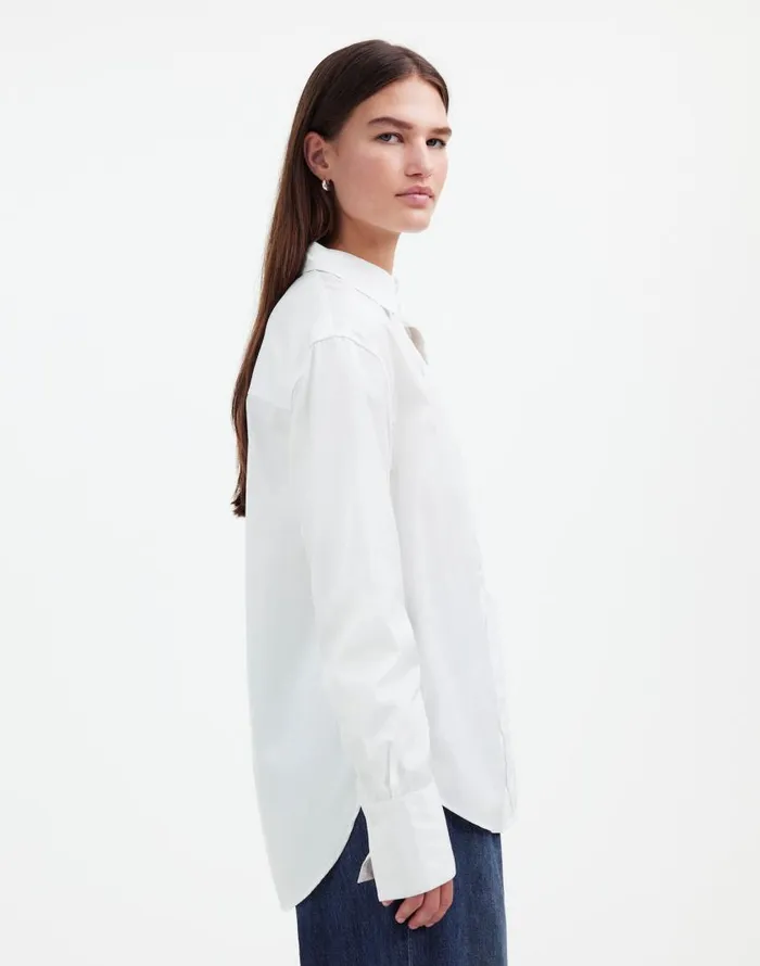 Tops and Shirts Women Madewell Relaxed ButtonUp Shirt Eyelet White