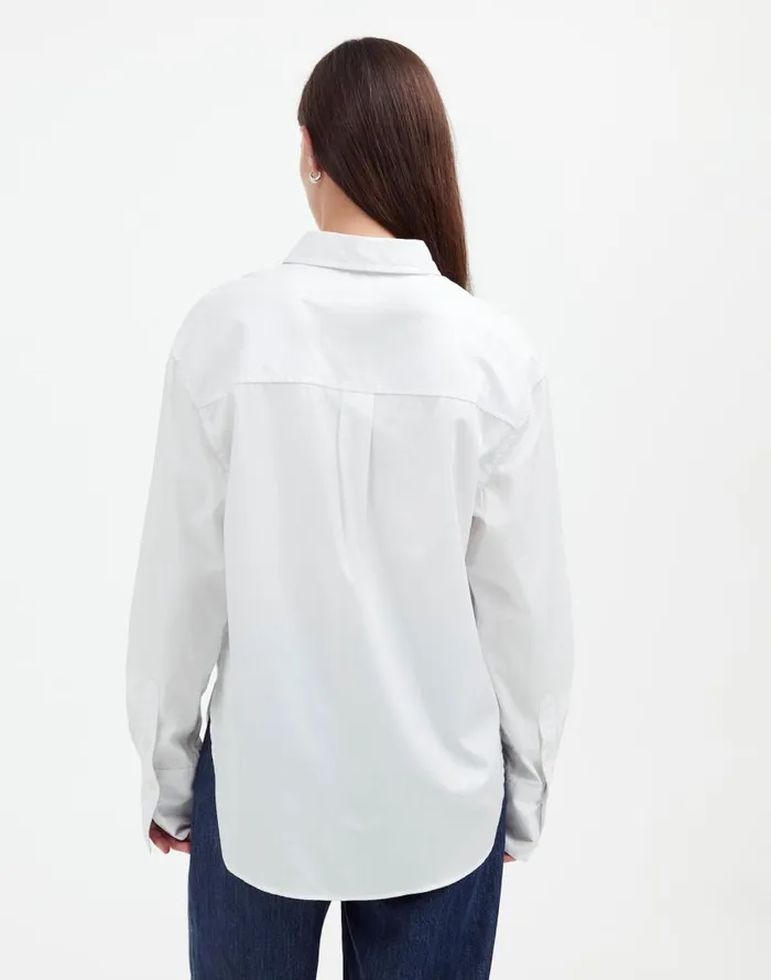 Tops and Shirts Women Madewell Relaxed ButtonUp Shirt Eyelet White