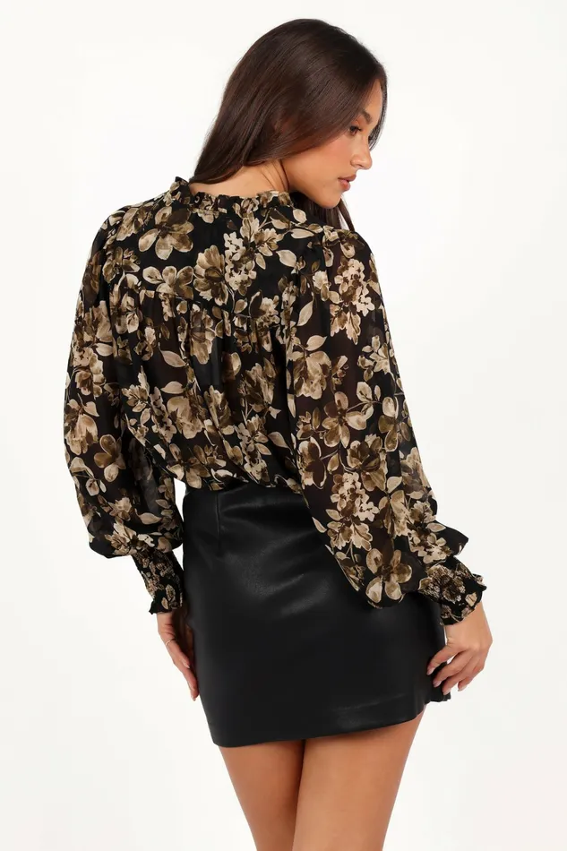 Tops Daphne Top Midnight Taupe 8211 Petal and Pup Women