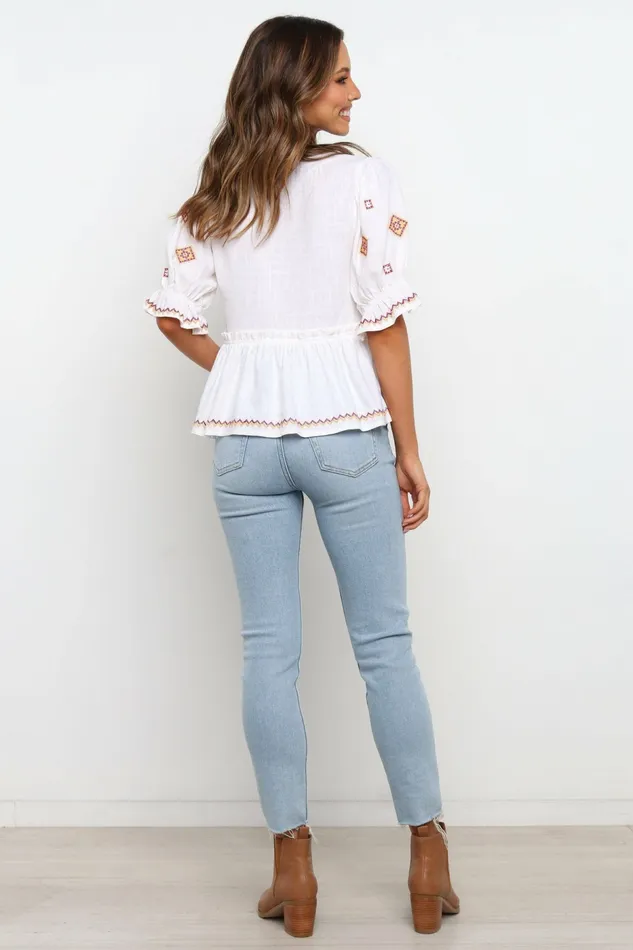 Tops Petal and Pup Women Dawston Top White