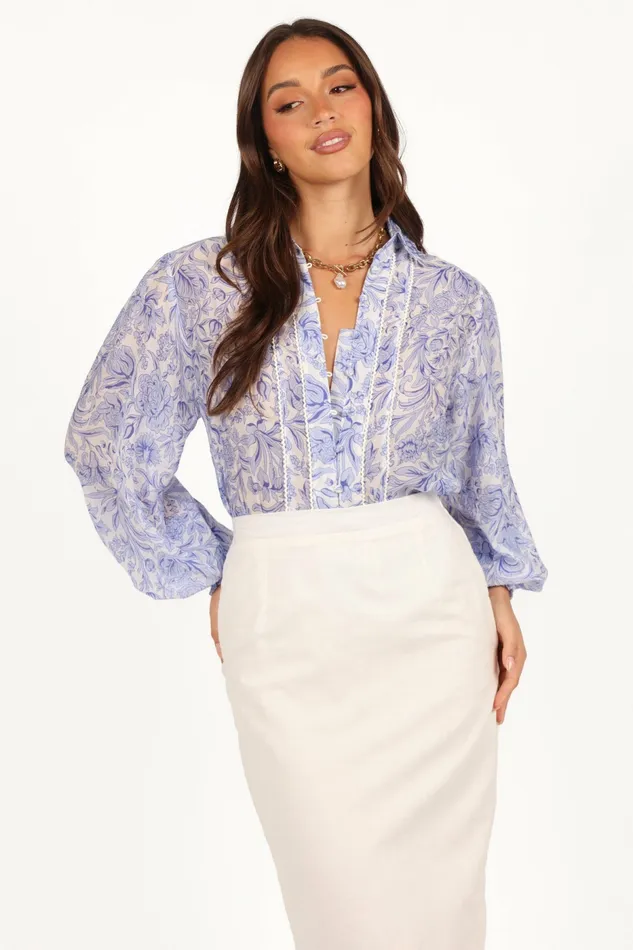 Tops Tallara Top Blue 8211 Petal and Pup Women