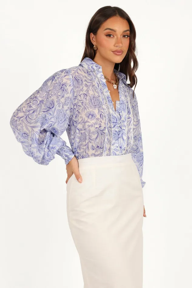 Tops Tallara Top Blue 8211 Petal and Pup Women