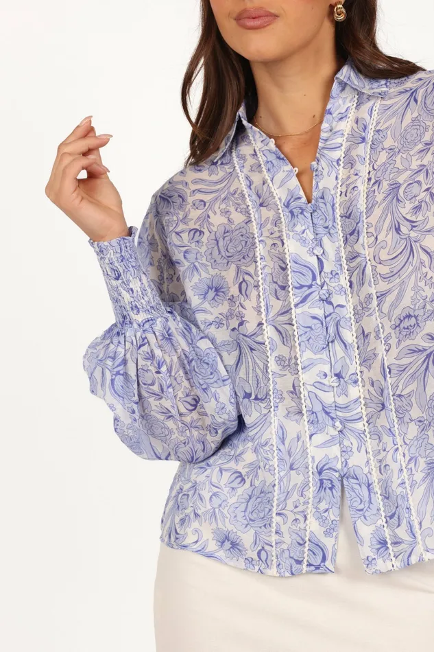 Tops Tallara Top Blue 8211 Petal and Pup Women