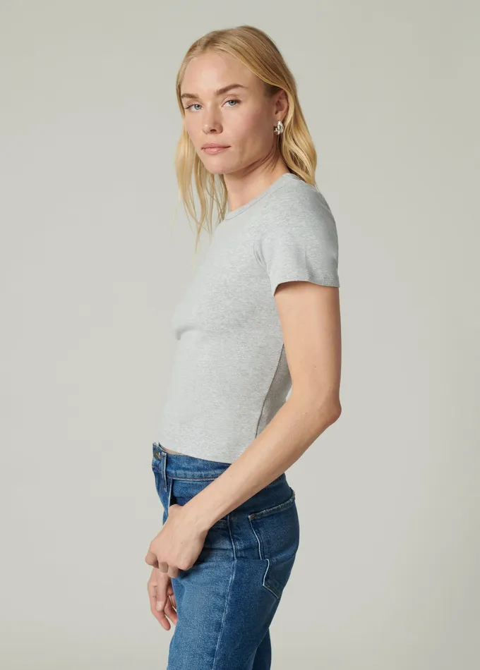 Tops THE BABY TEE Heather Grey Joe8217s Jeans Women Tops THE BABY TEE Heather Grey Joe8217s Jeans Women