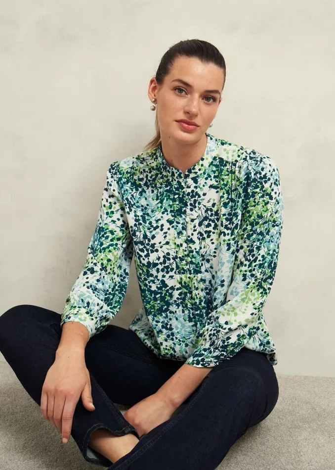 Tops Women HOBBS Beatrix Blouse Ivory Multi
