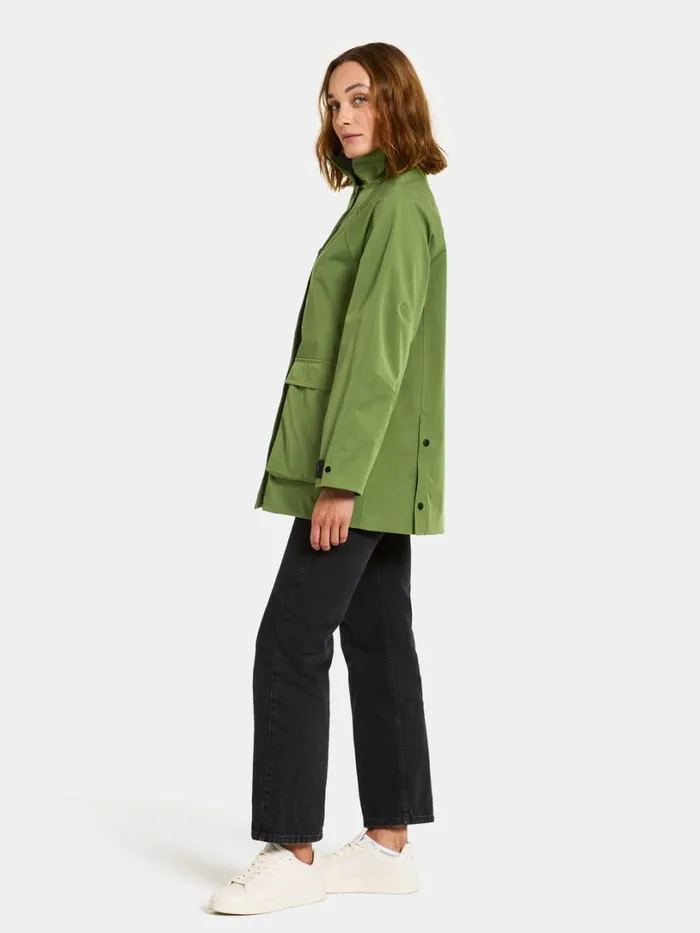 Torri Jacket Velvet Green Women Didriksons Spring Jackets