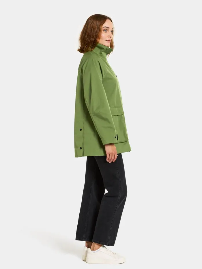 Torri Jacket Velvet Green Women Didriksons Spring Jackets