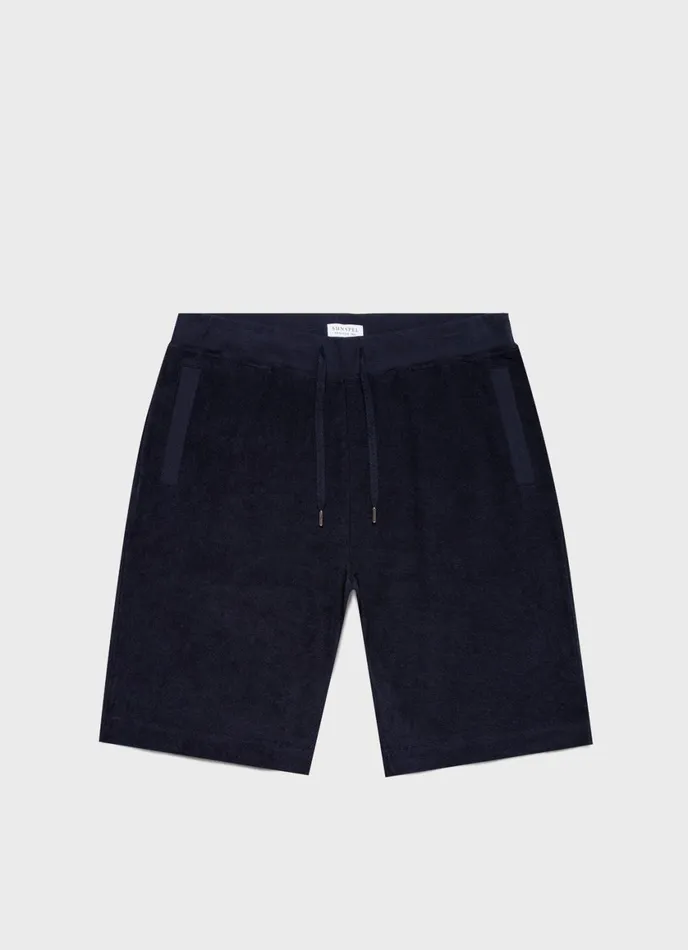 Towelling Shorts Navy Men SUNSPEL Shorts