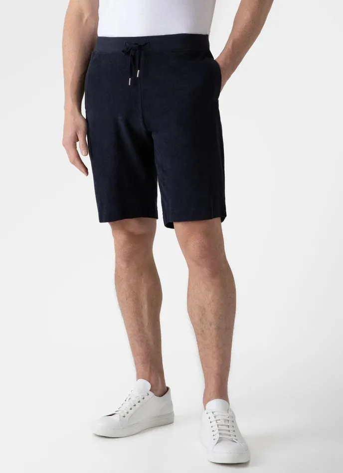 Towelling Shorts Navy Men SUNSPEL Shorts