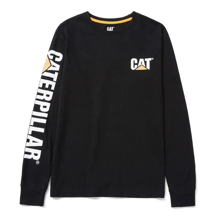 Trademark Banner Long Sleeve Tee Black Women Cat Footwear Tops and Outerwear