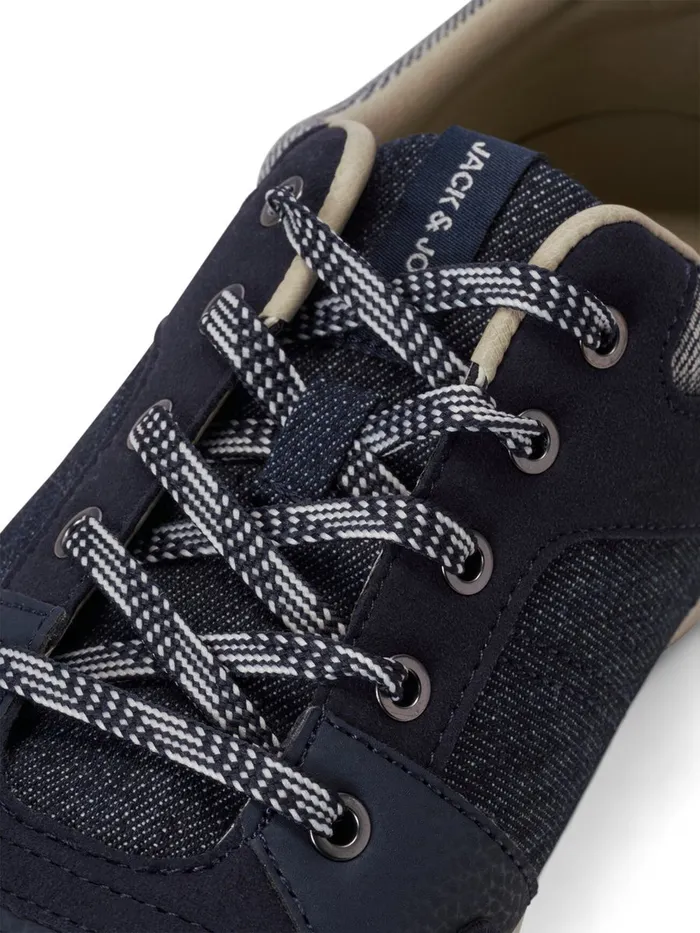 Trainers JACK and JONES Mens LOW TOP COTTON SNEAKERS Blue Navy Blazer Cheap On Sale