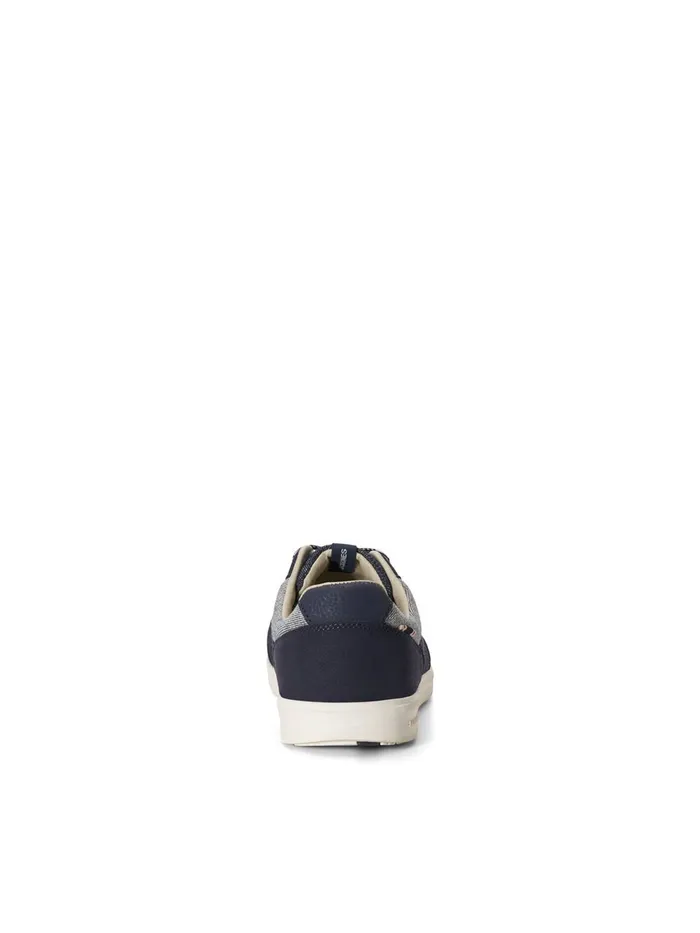 Trainers JACK and JONES Mens LOW TOP COTTON SNEAKERS Blue Navy Blazer Cheap On Sale