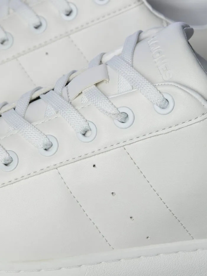 Trainers JACK and JONES Mens PU LEATHER SNEAKERS White Bright White Popular