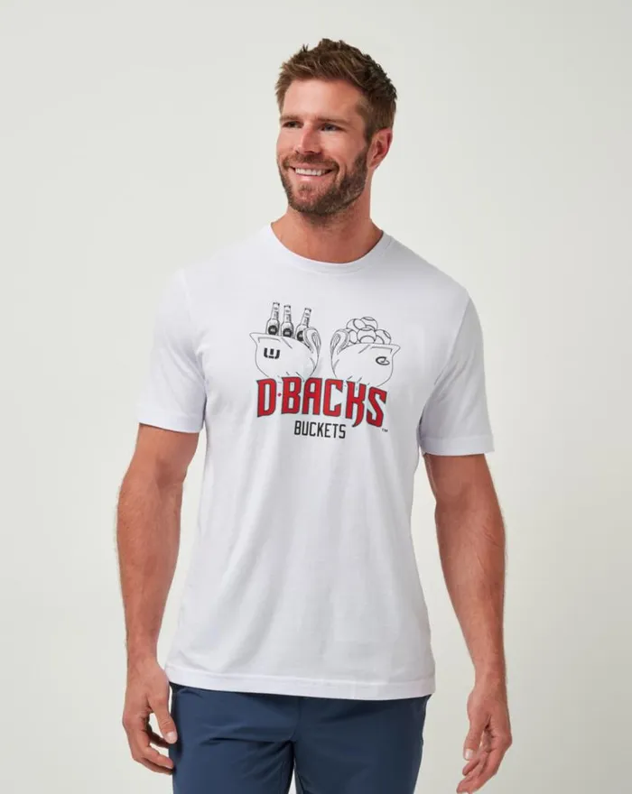 TravisMathew ARIZONA DIAMONDBACKS STRIKE ONE TEE White Men Tees