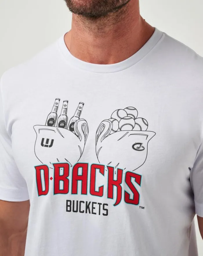 TravisMathew ARIZONA DIAMONDBACKS STRIKE ONE TEE White Men Tees TravisMathew ARIZONA DIAMONDBACKS STRIKE ONE TEE White Men Tees