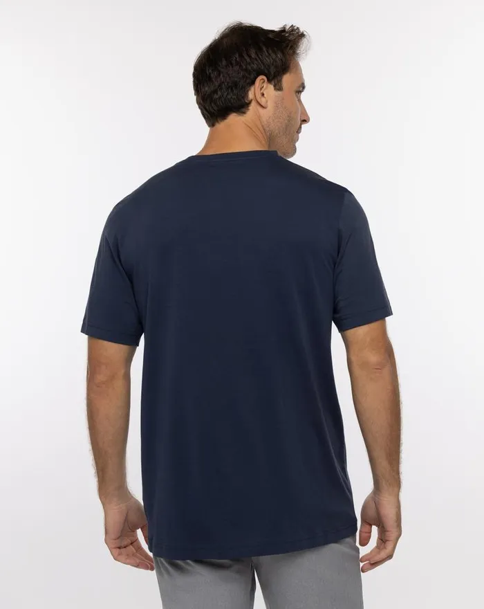 TravisMathew BACKYARD BLAST TEE Mood Indigo Men Tees TravisMathew BACKYARD BLAST TEE Mood Indigo Men Tees