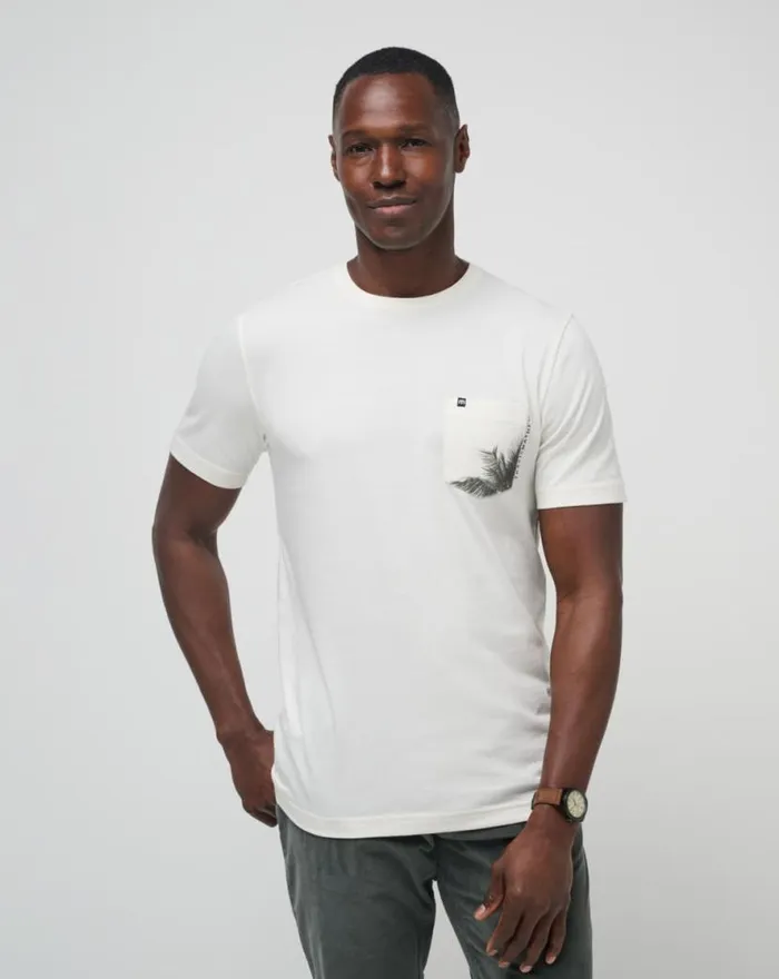 TravisMathew BY THE DOCK TEE Vanilla Ice Men Tees TravisMathew BY THE DOCK TEE Vanilla Ice Men Tees