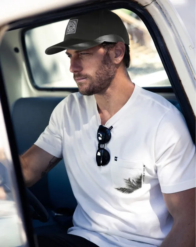 TravisMathew BY THE DOCK TEE Vanilla Ice Men Tees TravisMathew BY THE DOCK TEE Vanilla Ice Men Tees
