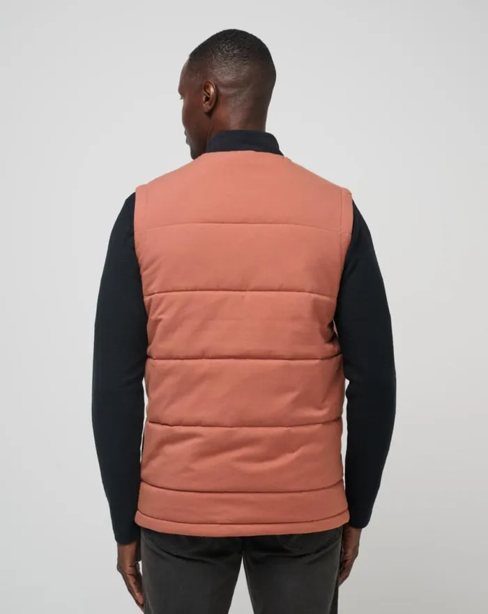 TravisMathew CLIMATE DROP VEST Heather Copper Men Vests