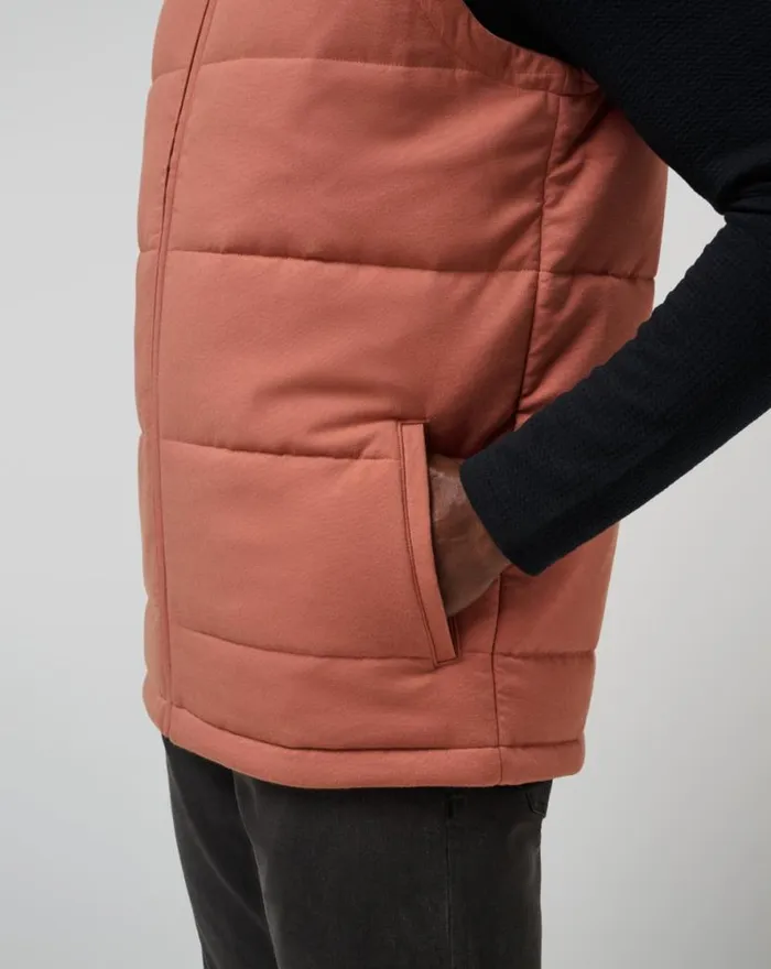 TravisMathew CLIMATE DROP VEST Heather Copper Men Vests