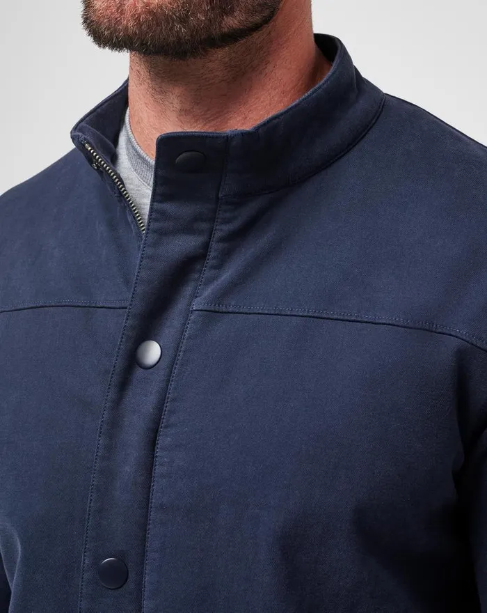 TravisMathew CLOUD DENIM FULL ZIP Blue Nights Men Jackets TravisMathew CLOUD DENIM FULL ZIP Blue Nights Men Jackets