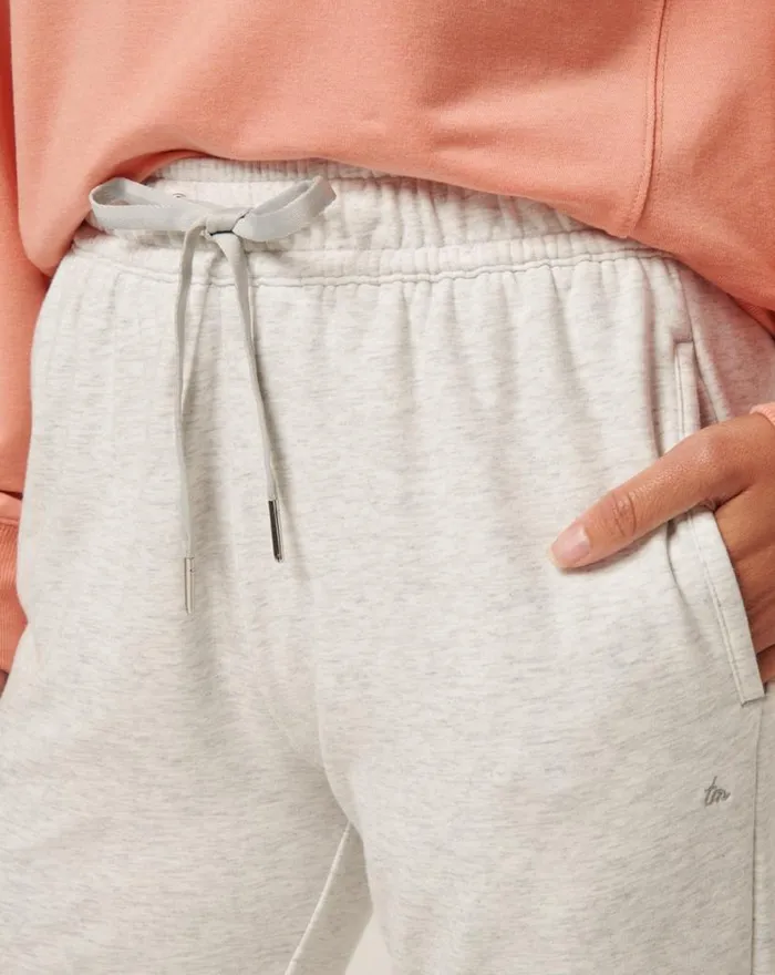TravisMathew CLOUD FLEECE JOGGER Heather Light Grey Women Pants
