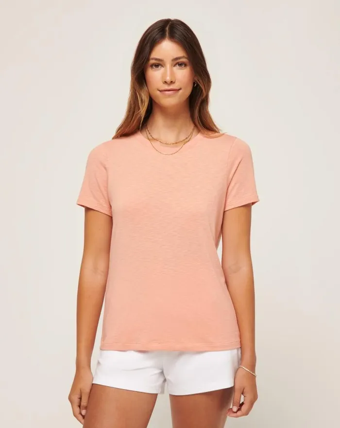 TravisMathew CLOUD JERSEY TEE Canyon Sunset Women Tees