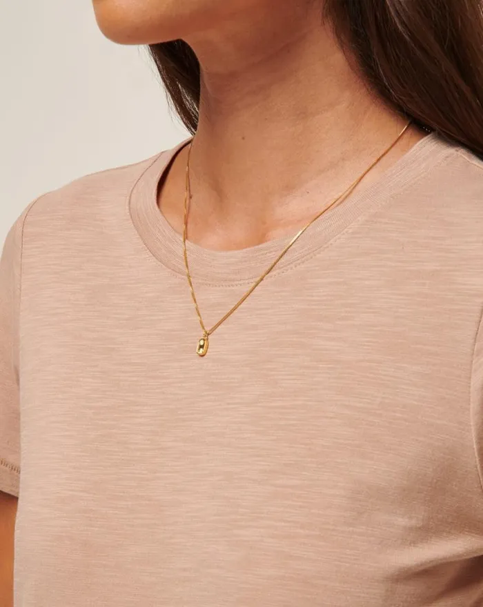 TravisMathew CLOUD JERSEY TEE Natural Women Tees TravisMathew CLOUD JERSEY TEE Natural Women Tees