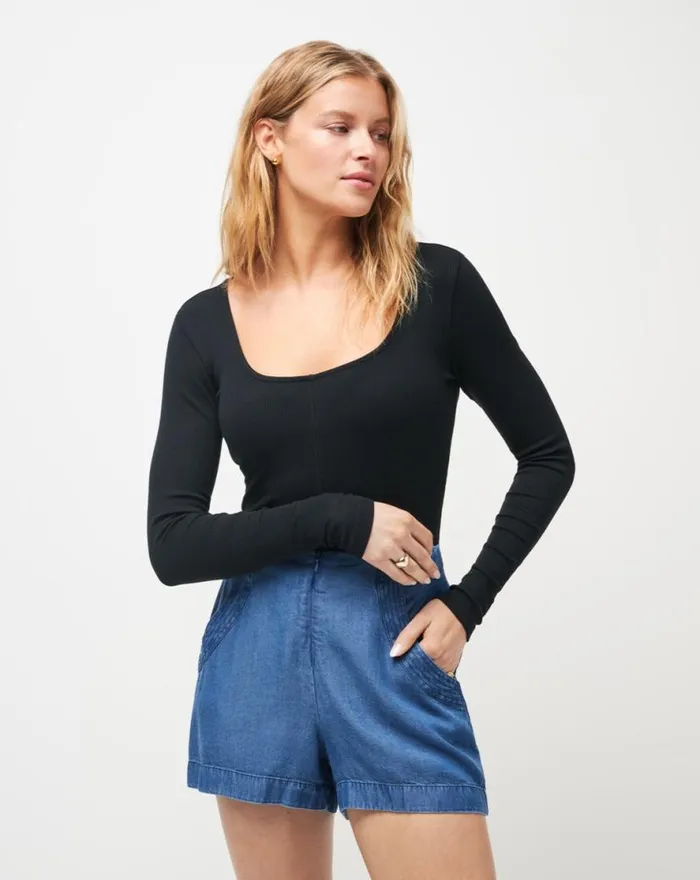 TravisMathew CLOUD RIB SUN SEASON Black Women Shirts and Tops